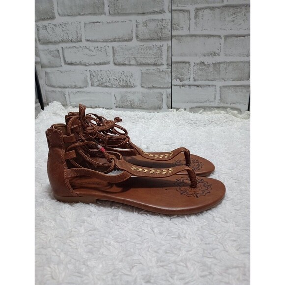 MAURICES Brown Strappy Sandals Womens US SZ 8 Style 30797/Anna - Picture 3 of 9